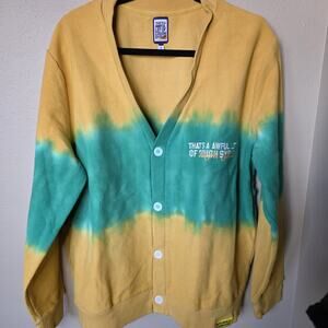 That’s A Awful Lot of Cough Syrup Tie-Dye Cardigan L Rare Streetwear Desto Dubb